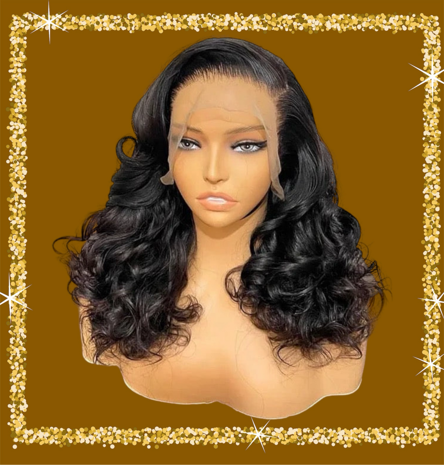 Loose wave human hair wig