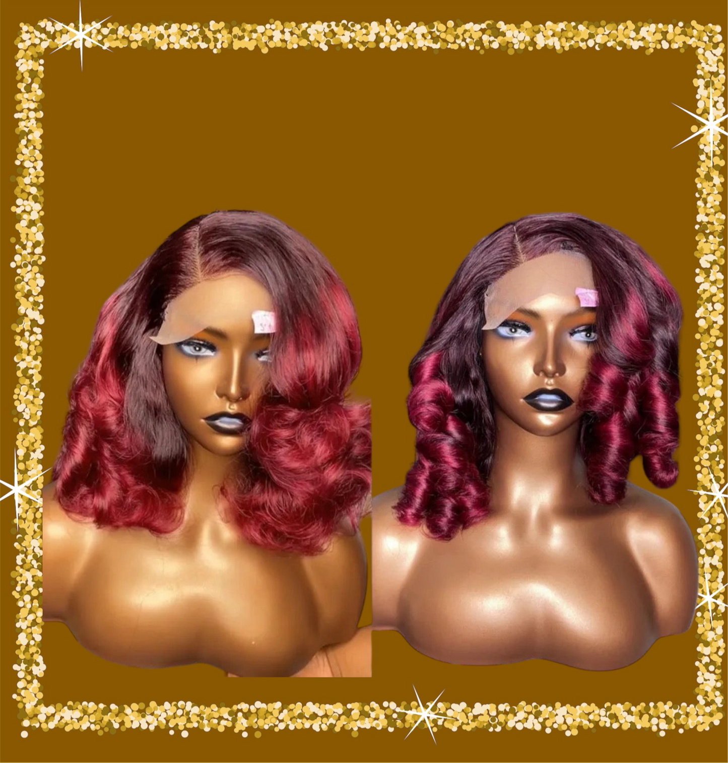 Loose wave human hair wig